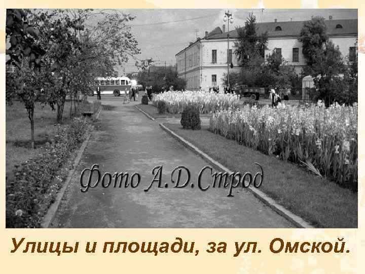 Улицы и площади, за ул. Омской. 