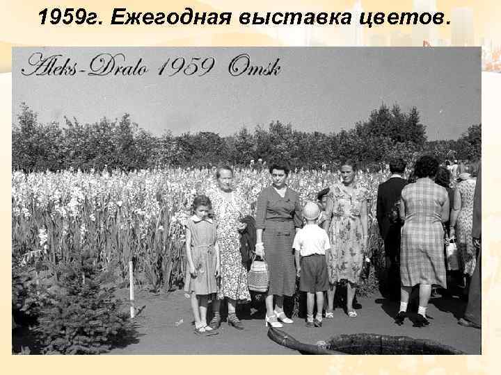 1959 г. Ежегодная выставка цветов. 