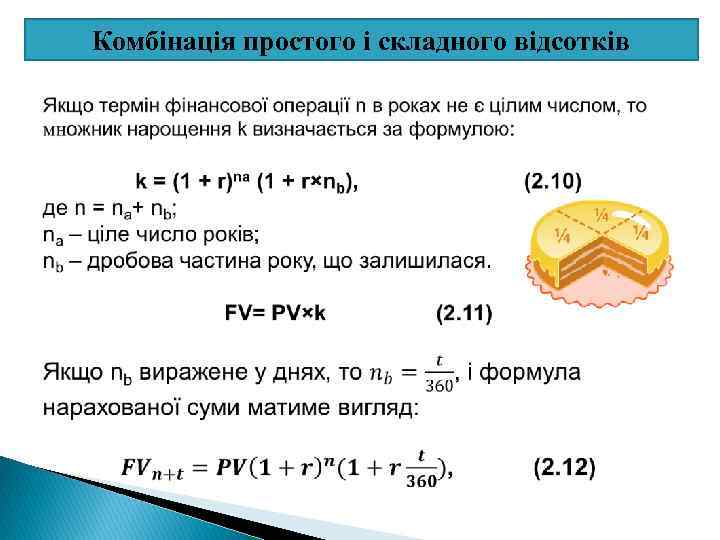 Комбінація простого і складного відсотків 