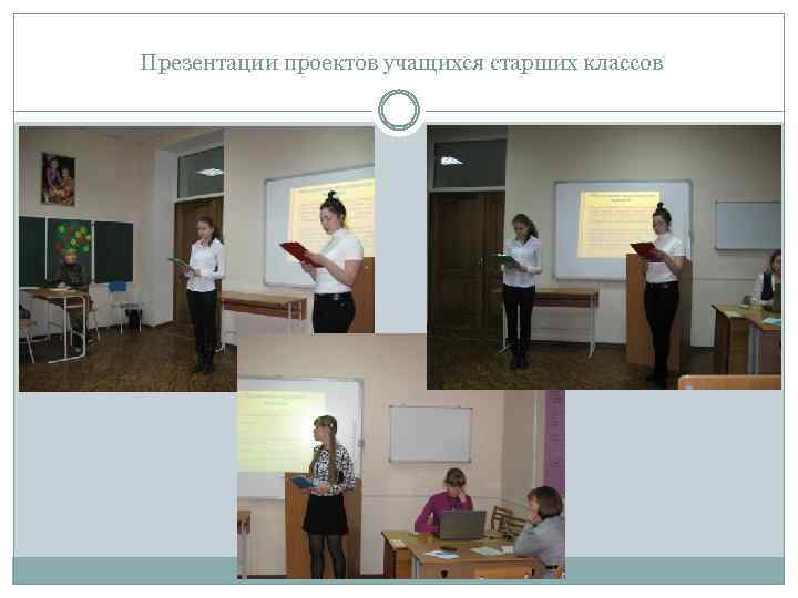 Презентации проектов учащихся старших классов 