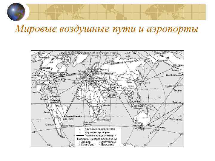 Мировые воздушные пути и аэропорты 