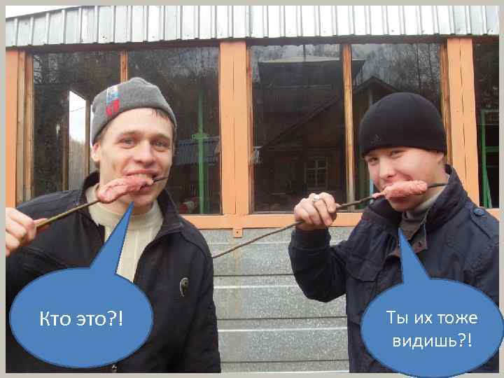 Кто это? ! Ты их тоже видишь? ! 