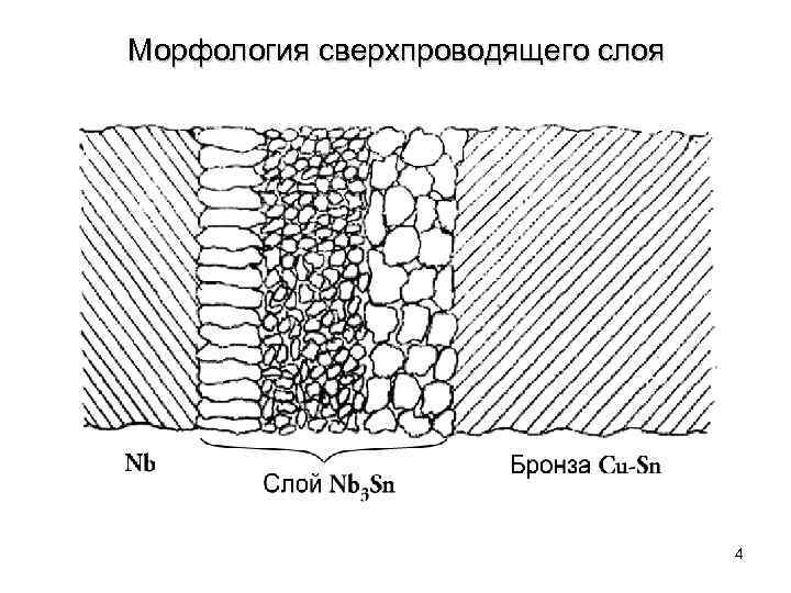 Морфология сверхпроводящего слоя 4 