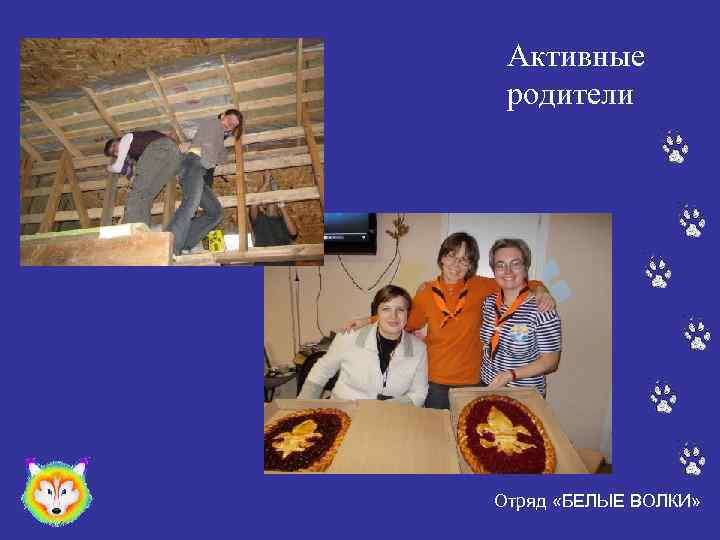 Активные родители Отряд «БЕЛЫЕ ВОЛКИ» 