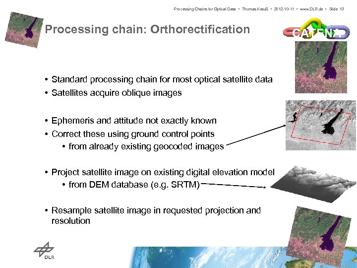 Processing Chains for Optical Data • Thomas Krauß • 2012 -10 -11 • www.