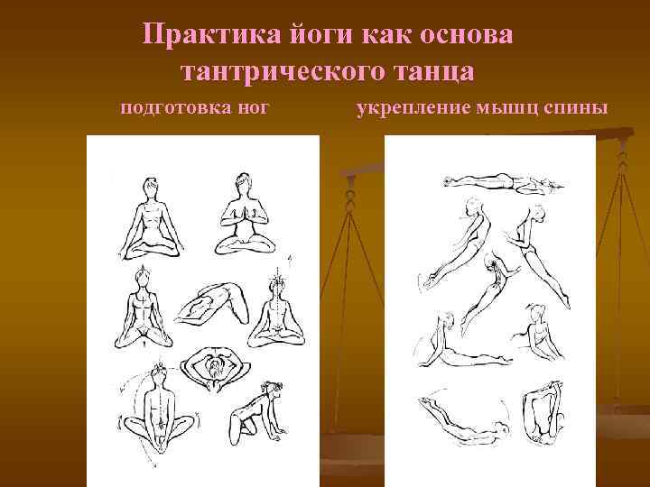 Практика йоги как основа тантрического танца подготовка ног укрепление мышц спины 