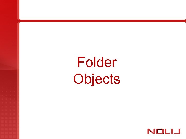 Folder Objects 