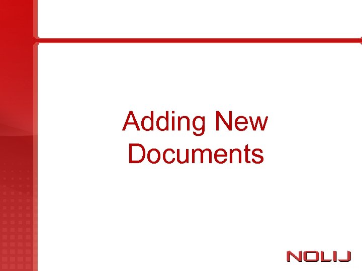 Adding New Documents 