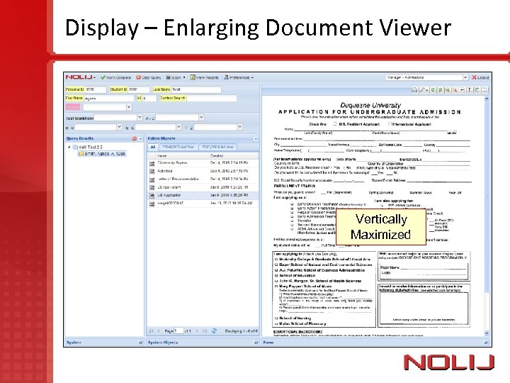 Display – Enlarging Document Viewer Vertically Maximized 