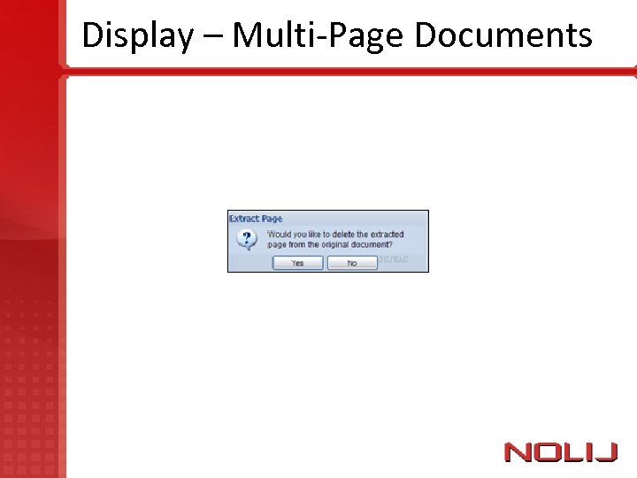 Display – Multi-Page Documents 