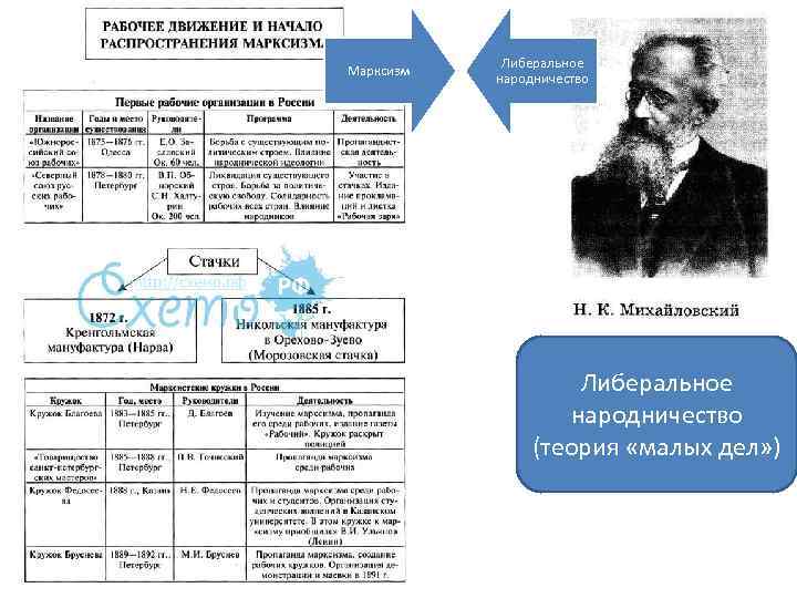 Народничество и марксизм. Марксисты идеологии 19 века. Либеральное народничество теория малых дел. Народники 19 века в России марксисты. Общественные движения в России 19 века марксисты.