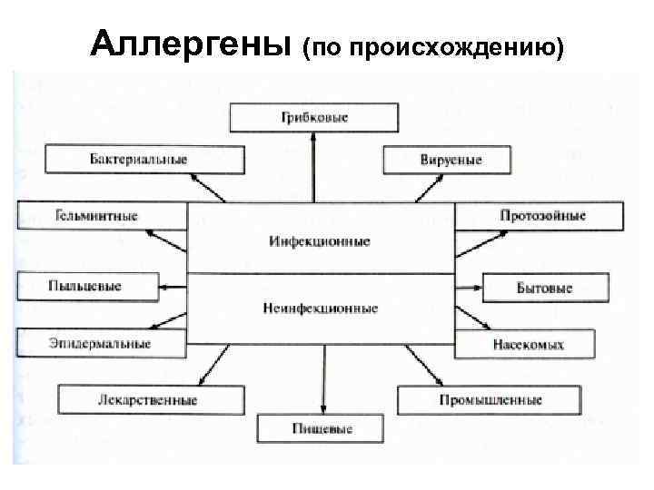 Аллергены (по происхождению) 