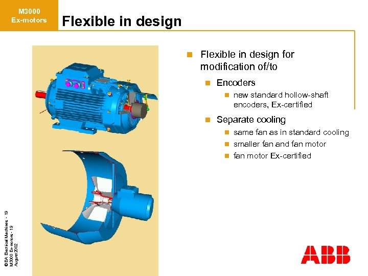 M 3000 Ex-motors Flexible in design n Flexible in design for modification of/to n