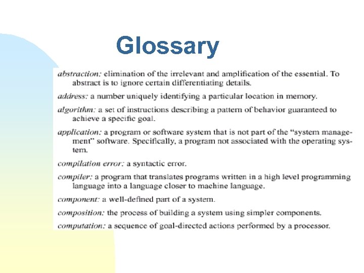 Glossary 