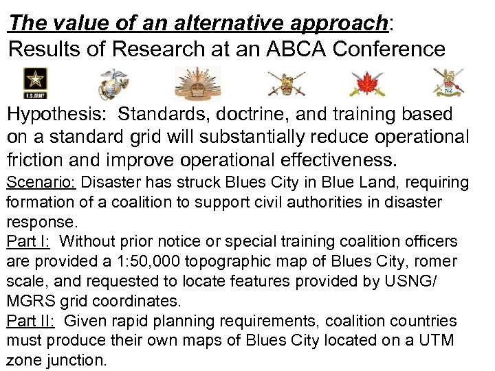 The value of an alternative approach: Results of Research at an ABCA Conference Hypothesis: