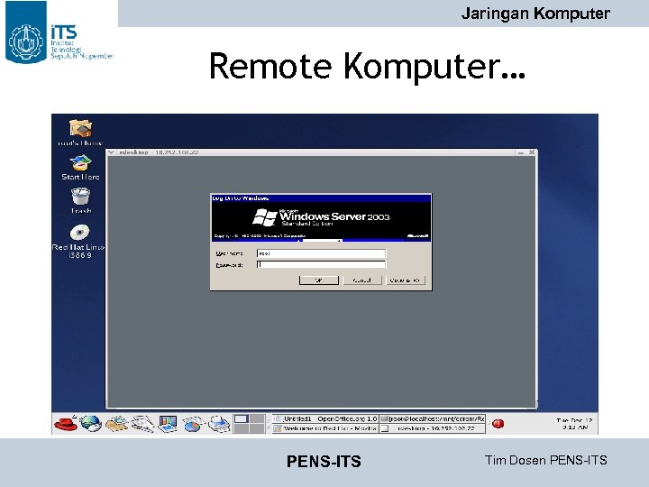 Jaringan Komputer Remote Komputer… PENS-ITS Tim Dosen PENS-ITS 