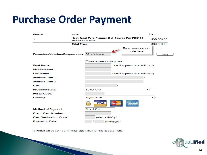 Purchase Order Payment 14 