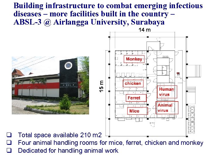 Building infrastructure to combat emerging infectious diseases – more facilities built in the country