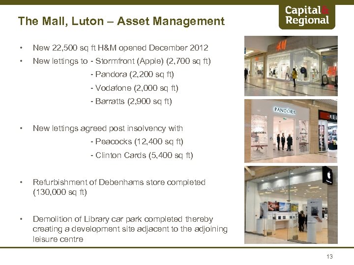 The Mall, Luton – Asset Management • New 22, 500 sq ft H&M opened