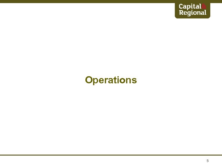 Operations 5 