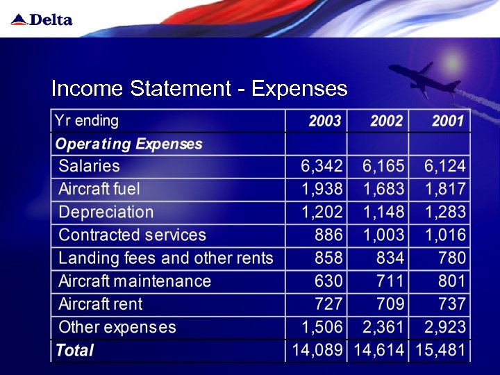 Income Statement - Expenses 