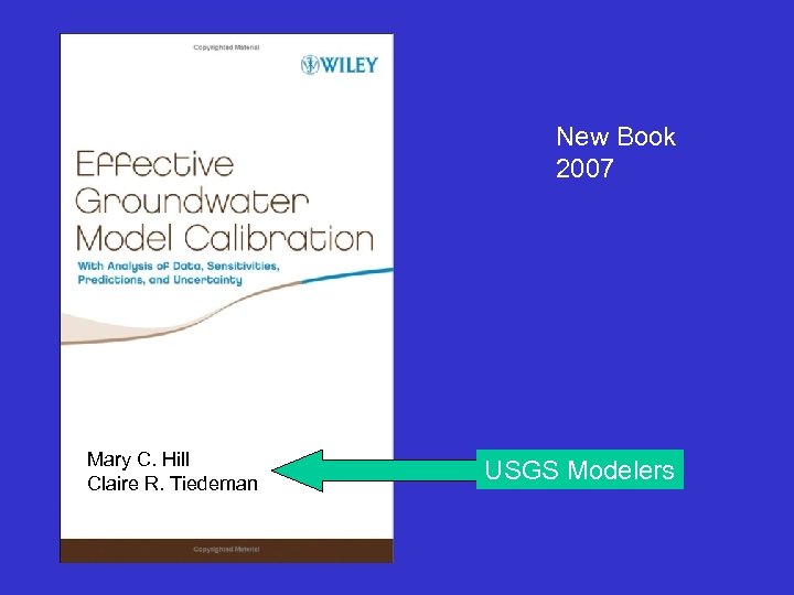 New Book 2007 Mary C. Hill Claire R. Tiedeman USGS Modelers 