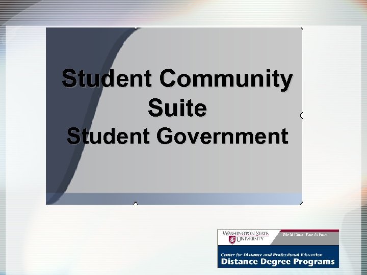 Student Community Suite Student Government 
