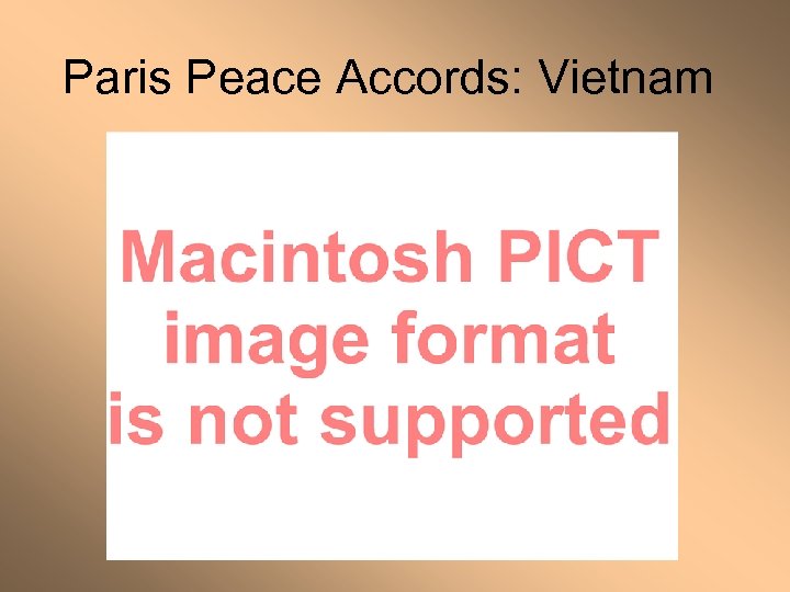 Paris Peace Accords: Vietnam 