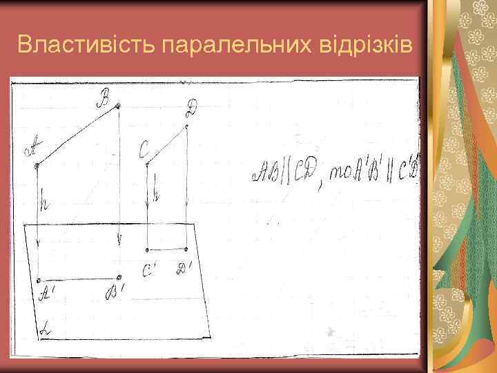 Властивість паралельних відрізків 