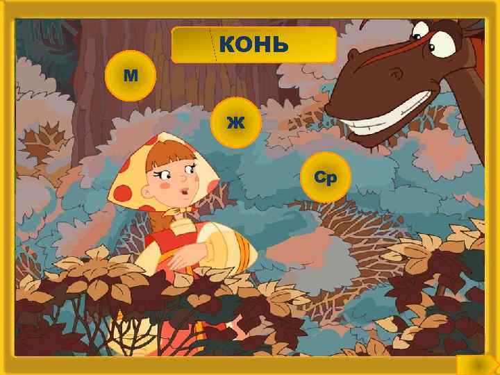 КОНЬ М Ж Ср 