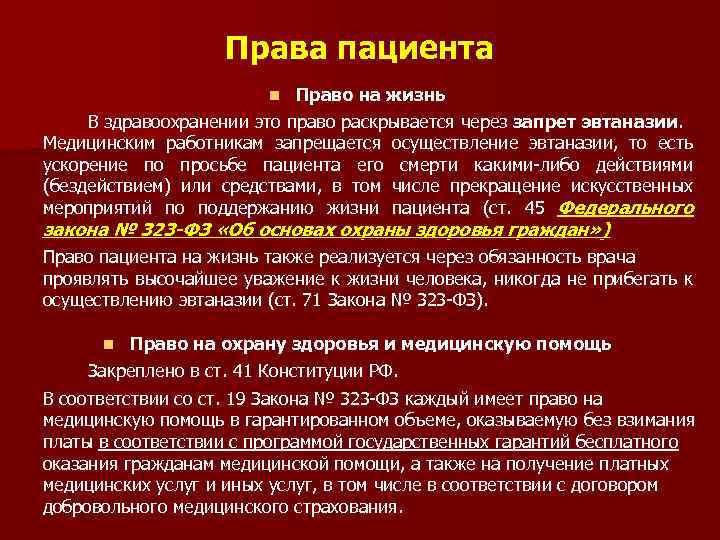 Международное законодательство по защите прав пациентов презентация