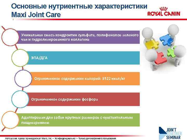 Основные нутриентные характеристики Maxi Joint Care Уникальная смесь хондроитин сульфата, полифенолов зеленого чая и
