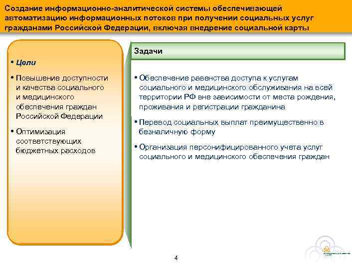 Создание информационно-аналитической системы обеспечивающей автоматизацию информационных потоков при получении социальных услуг гражданами Российской Федерации,