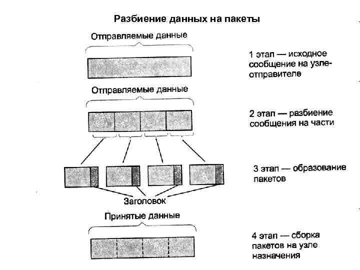 Разбиение данных на пакеты 