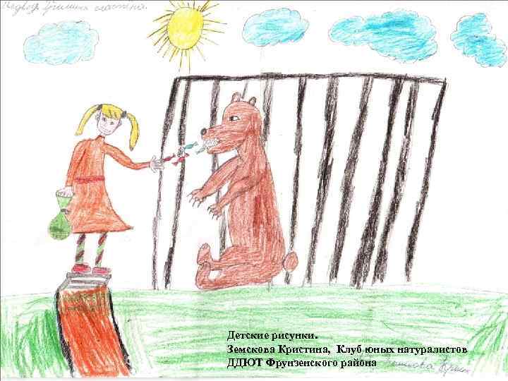 Детские рисунки. Земскова Кристина, Клуб юных натуралистов ДДЮТ Фрунзенского района 