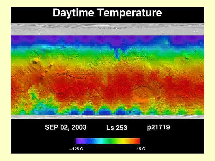 Mars Global Surveyor TES instrument 5 Sept 2003 Solar System - C. C. Lang