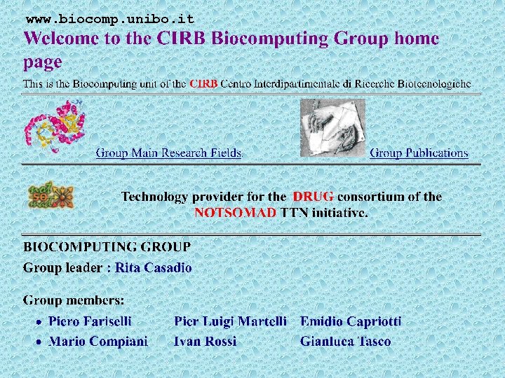 www. biocomp. unibo. it 