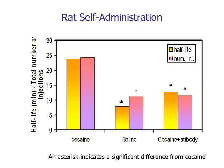 Rat Self-Administration * * An asterisk indicates a significant difference from cocaine 
