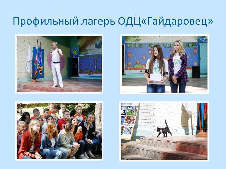 Профильный лагерь ОДЦ «Гайдаровец» 