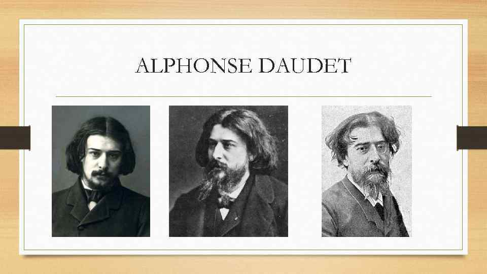 ALPHONSE DAUDET 