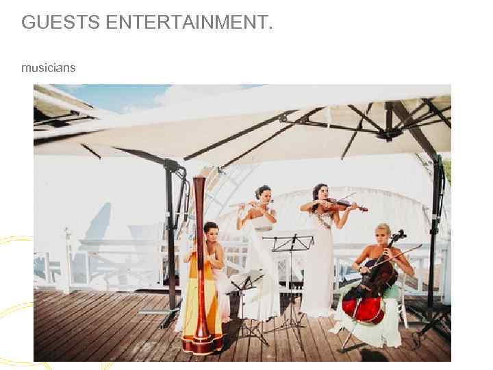 GUESTS ENTERTAINMENT. musicians 