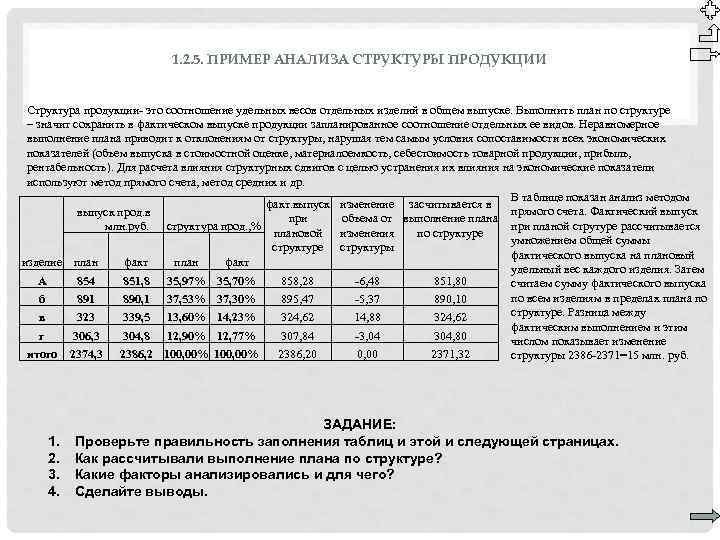 Выполнить план по структуре значит