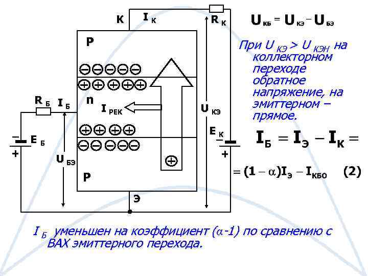 IК К RК Р RБ I Б _ + n I РЕК U КЭ