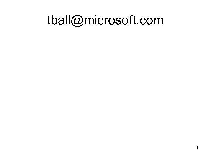 tball@microsoft. com 1 