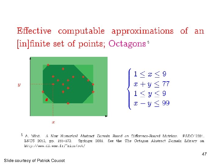 47 Slide courtesy of Patrick Cousot 