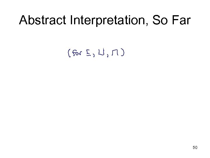 Abstract Interpretation, So Far 50 