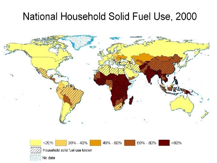 National Household Use of Biomass and Coal in 2000 