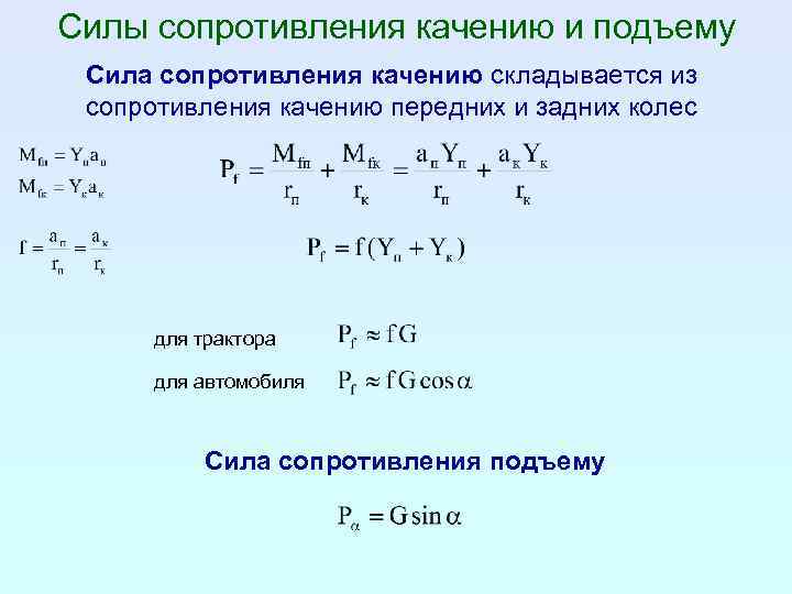 Сила сопротивления