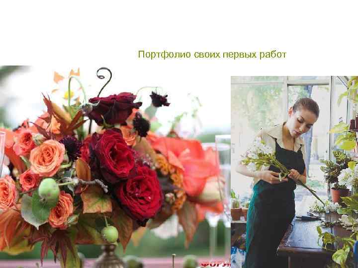 Портфолио своих первых работ 