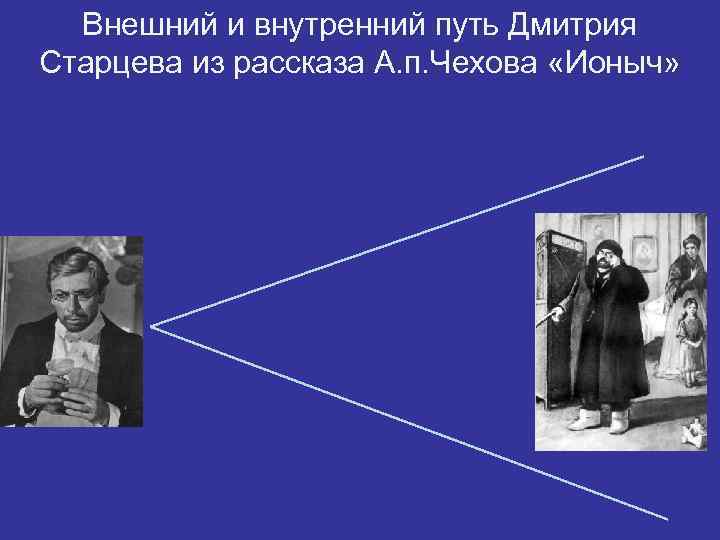 Внешний и внутренний путь Дмитрия Старцева из рассказа А. п. Чехова «Ионыч» 